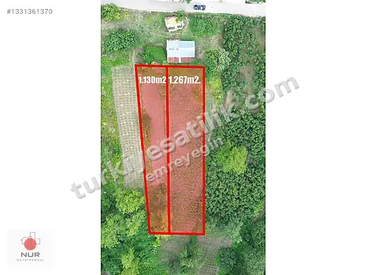 NUR GAYRİMENKUL'DEN KIZANLIK MAH 2.397m2 %40 2 KAT İMARLI ARSA