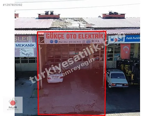 NUR GAYRİMENKUL'DEN KÜÇÜK SANAYİ SİTESİNDE SATILIK İŞYERİ
